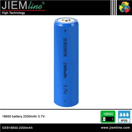 BATERIA 18650 / 2000mAh - GEB18650-2000MAH