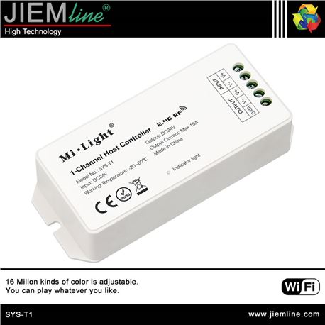 CONTROLADOR SYS LED RGB+CCT WIFI 2,4 Ghz - SYS-T1-1