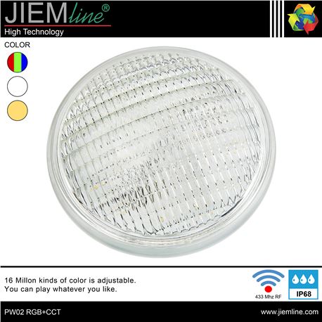 LÁMPARA LED PAR56 RGB+CCT 18W RF 433Mhz - PW02 RGB+CCT-1