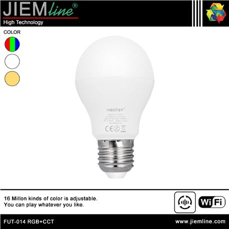 LÁMPARA LED E27 RGB+CCT 6W WIFI 2,4 Ghz - FUT-014 RGB+CCT-1