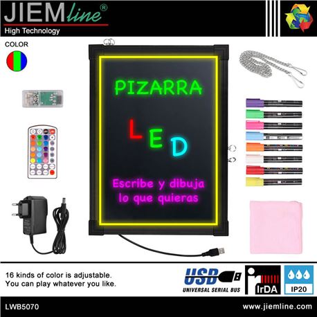 PIZARRA LED 50X70 cm IrDA - LWB5070-1
