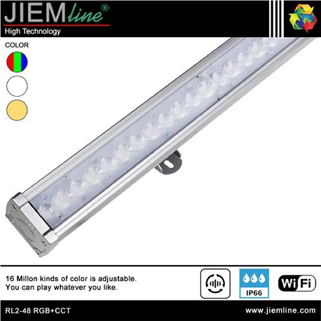 BAÑADOR SLIM LED RGB+CCT 48W WIFI 2,4 Ghz - RL2-48 RGB+CCT-1