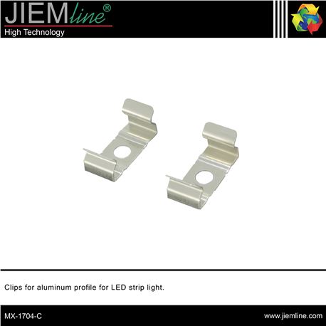 CLIPS PERFIL ALUMINIO FLEX - MX-1704-C