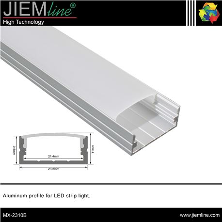 PERFIL ALUMINIO 2,5 m - MX-2310B