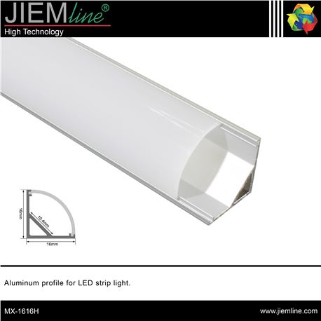 PERFIL ALUMINIO CORNER 2,5 m - MX-1616H