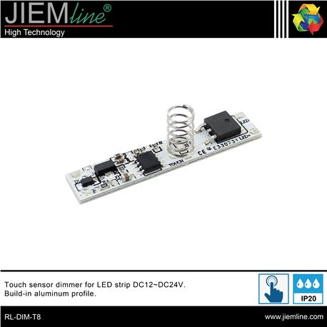 SENSOR TOUCH DIMMER - TIRAS LED 12V/24V DC - RL-DIM-T8-01