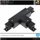 UNIÓN T CARRIL TRIFÁSICO NEGRO (L1) - H-04-TC-L1-B