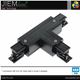 UNIÓN T CARRIL TRIFÁSICO NEGRO (L2) - H-04-TC-L2-B