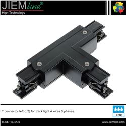 UNIÓN T CARRIL TRIFÁSICO NEGRO (L2) - H-04-TC-L2-B