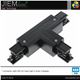 UNIÓN T CARRIL TRIFÁSICO NEGRO (R2) - H-04-TC-R2-B