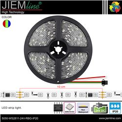 TIRA LED RBG WS2811 24V DC IP20 5m - 5050-WS2811-24V-RBG-IP20