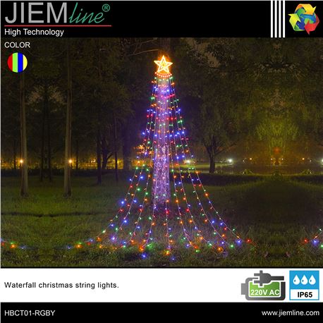 CASCADA + ESTRELLA LED RGBY - HBCT01-RGBY-1