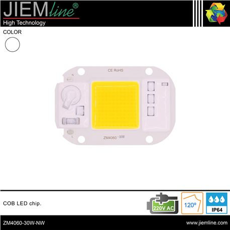 CHIP LED COB 30W 220~240V AC 4000K - ZM4060-30W-NW-1