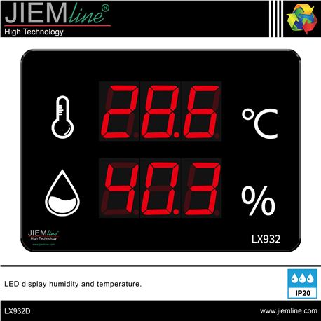 PANTALLA LED TEMPERATURA, HUMEDAD - LX932D-1