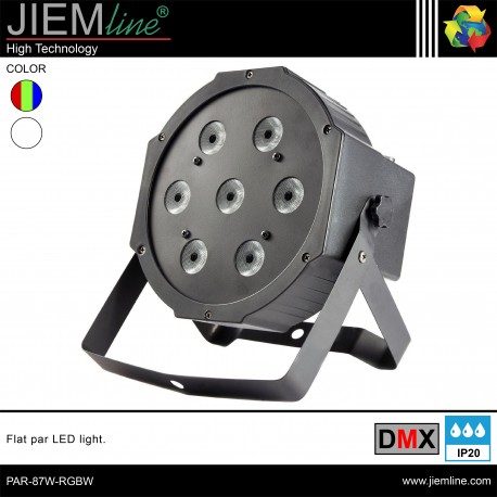 FLAT PAR LED RGBW - DMX 87W - PAR-87W-RGBW-1