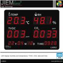 PANTALLA LED TEMPERATURA, HUMEDAD, TVOC, CO2