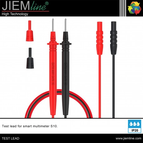 SET CABLES MULTIMETRO (CAT III 600V - CAT II 1K) - S10-TEST LEAD