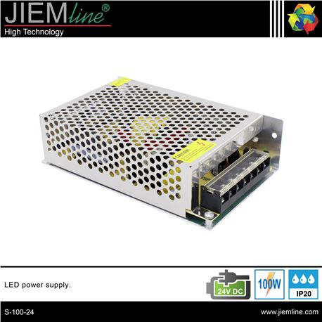 FUENTE ALIMENTACIÓN 100W 24V DC IP20 - S-100-24