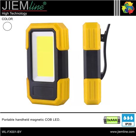 LINTERNA LED COB PLANA BY - WL-FX001-BY