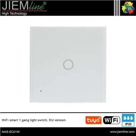 INTERRUPTOR INTELIGENTE WIFI 10A - NAS-SC01W-1