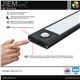 BARRA LED MOTION SENSOR CCT BLACK 30 cm - L1005-30-BLACK-2