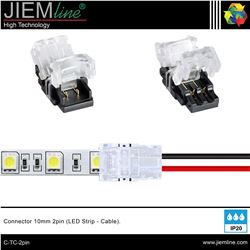 CONECTOR 2pin TIRA LED-CABLE - C-TC-2pin