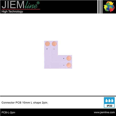 CONECTOR 2pin PCB (L) - PCB-L-2pin