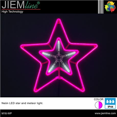 ESTRELLA 2D NEÓN LED WP 57X57 cm - M16-WP