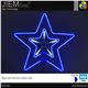 ESTRELLA 2D NEÓN LED WB 57X57 cm