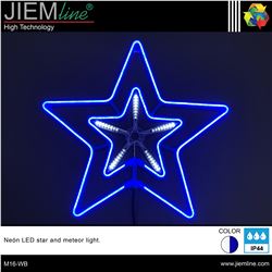 ESTRELLA 2D NEÓN LED WB 57X57 cm - M16-WB