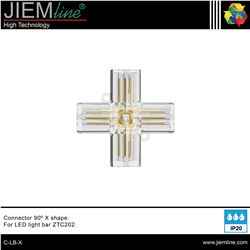 CONECTOR 3pin (X) 90º BARRA LED ZTC202 - C-LB-X-1