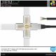 CONECTOR 3pin (X) 90º BARRA LED ZTC202 - C-LB-X-3