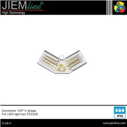CONECTOR 3pin (V) 120º BARRA LED ZTC202 - C-LB-V-1