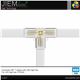 CONECTOR 3pin (T) 90º BARRA LED ZTC202 - C-LB-T-2
