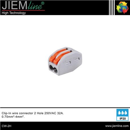 CONECTOR CLIP 2pin PARA CABLE - CW-2H