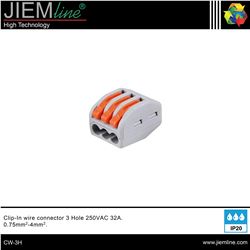 CONECTOR CLIP 3pin PARA CABLE - CW-3H