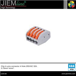 CONECTOR CLIP 4pin PARA CABLE - CW-4H