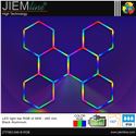 KIT HEXAGONO LED RGB 56W BARRAS 460 mm