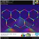 KIT HEXAGONO LED RGB 56W BARRAS 460 mm - ZTF571-046-B-RGB-1