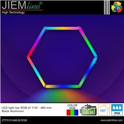 KIT HEXAGONO LED RGB 11W BARRAS 460 mm - ZTF510-046-B-RGB-1
