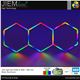 KIT HEXAGONO LED RGB 29W BARRAS 460 mm - ZTF530-046-B-RGB-1