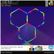 KIT HEXAGONO LED RGB 27W BARRAS 460 mm - ZTF531-046-B-RGB-1