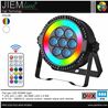 FLAT PAR LED RGBW - DMX 80W