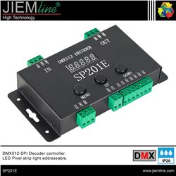 CONTROLADOR DECODIFICADOR DIGITAL DMX-SPI - SP201E-1