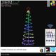 ARBOL PLEGABLE LED RGB DIGITAL 55X180 cm - CTLD-18-RGB-1