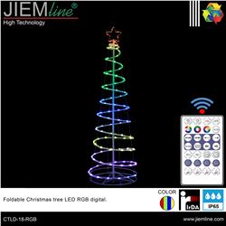 ARBOL PLEGABLE LED RGB DIGITAL 55X180 cm - CTLD-18-RGB-1
