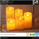 SET 5 VELAS LED SWING TEAR FACE