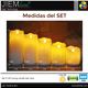 SET 5 VELAS LED SWING TEAR FACE - LSC-TEAR-5-SET-3