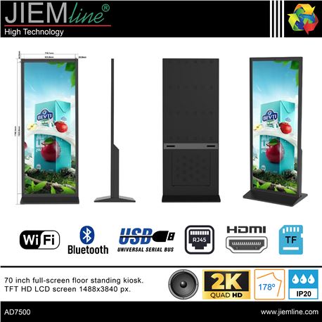 TOTEM VERTICAL PANTALLA LED LCD HD 70" - AD7500