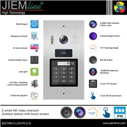 ESTACIÓN EXTERIOR DE VIDEOPORTERO IC BUS PLC 2 HILOS - 82214B-C-LCD-PLC-S-1